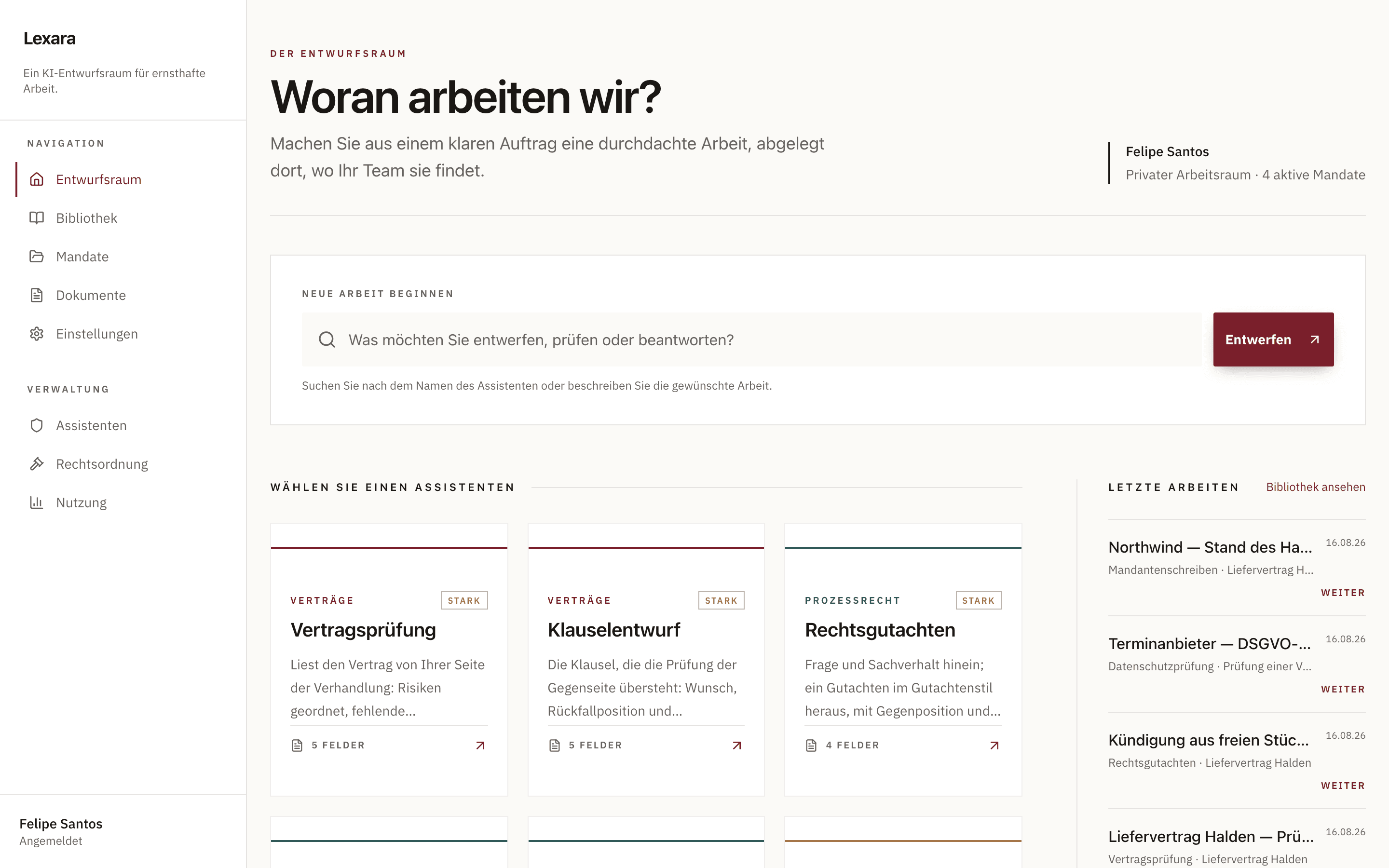 Der Entwurfsraum