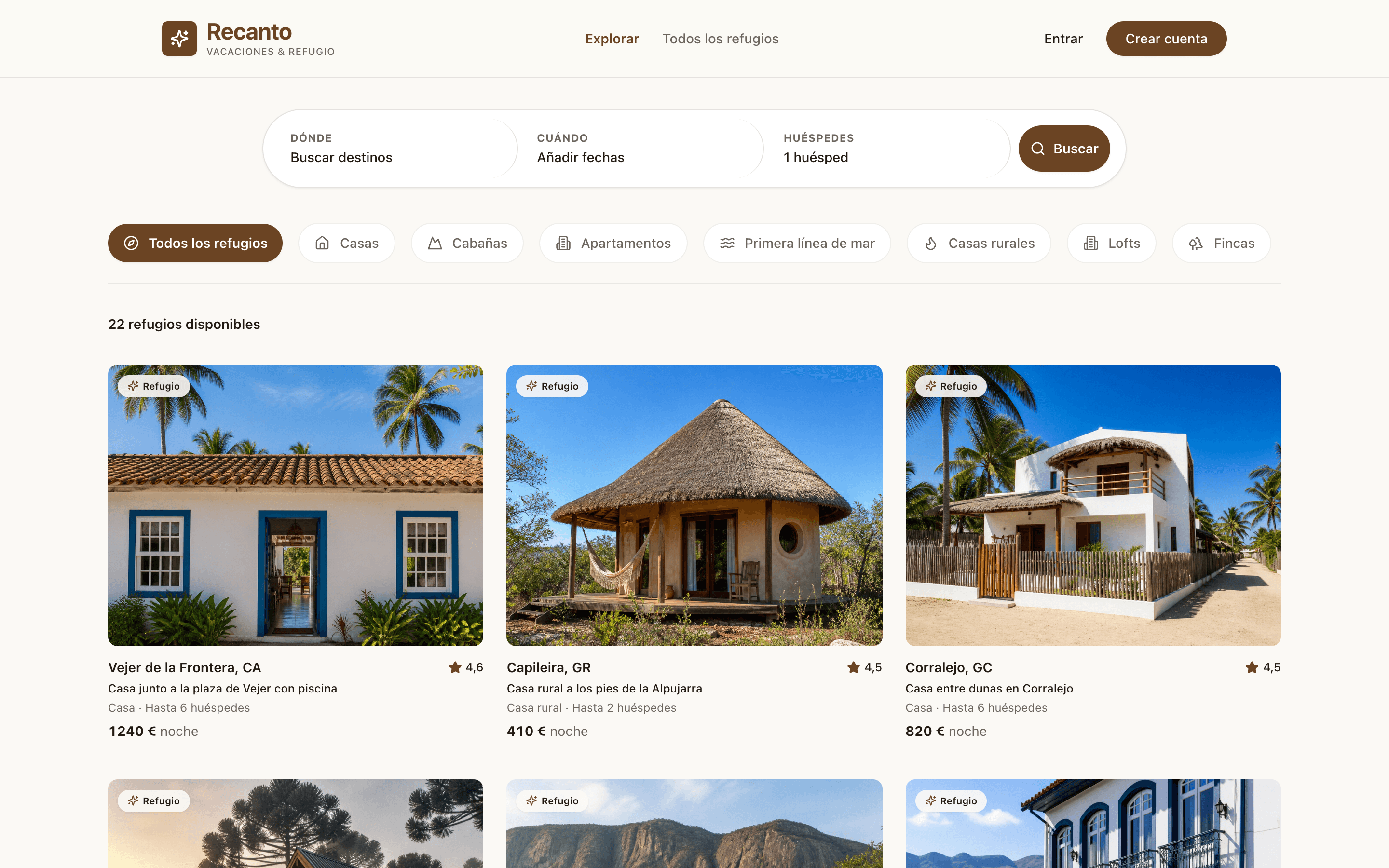 Recanto — Alquiler Vacacional
