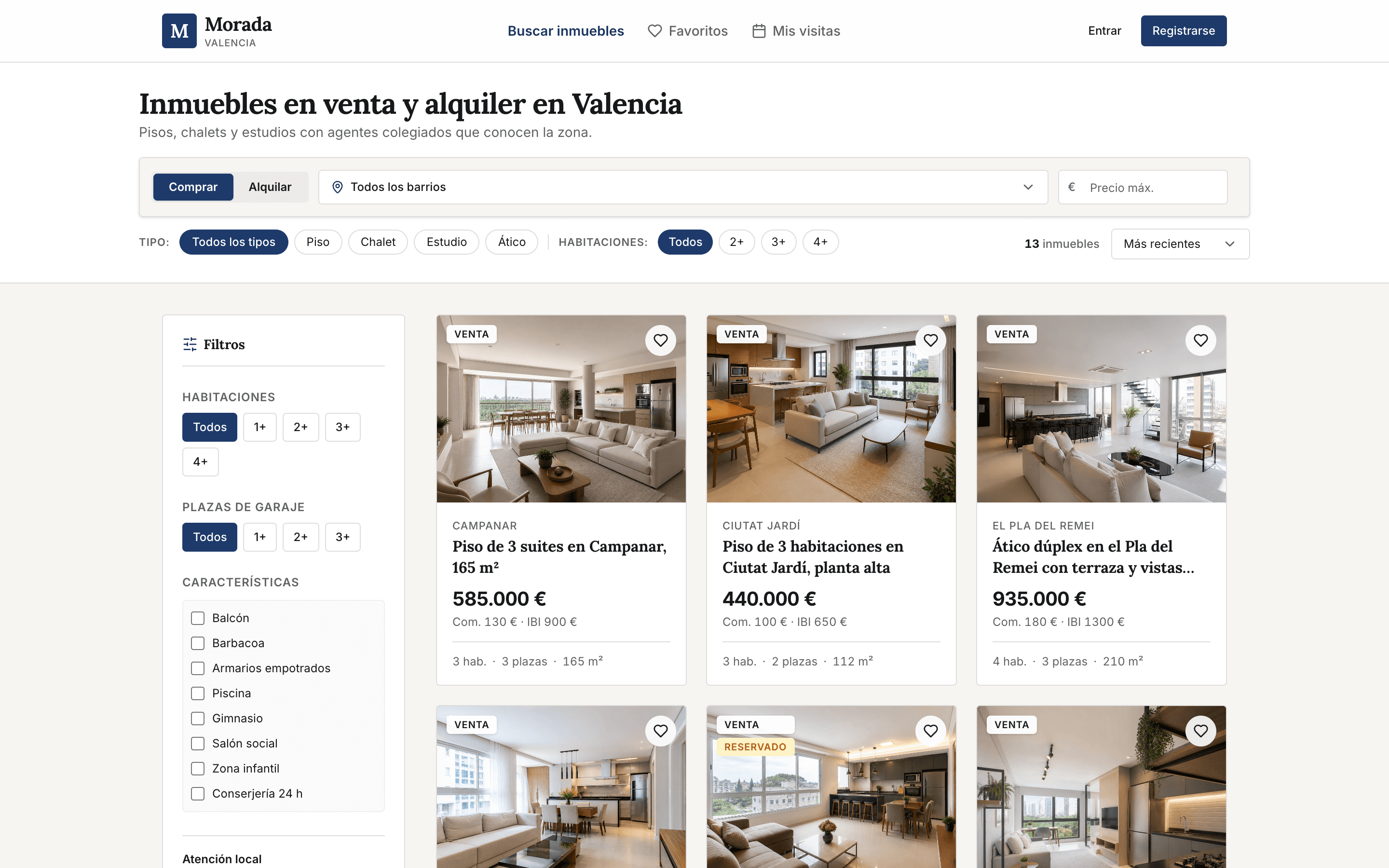 Búsqueda de inmuebles
