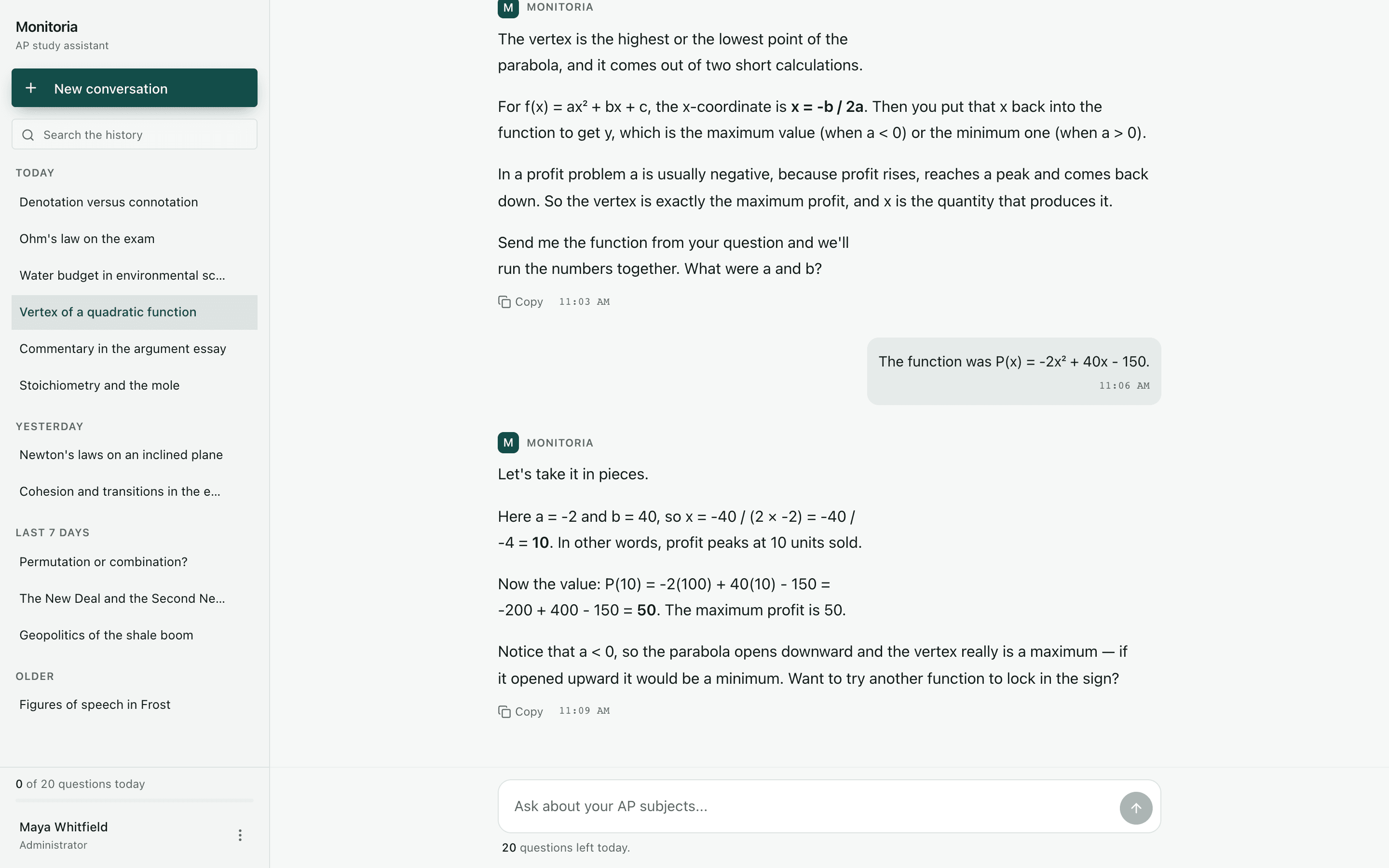 Monitoria — AI Study Tutor